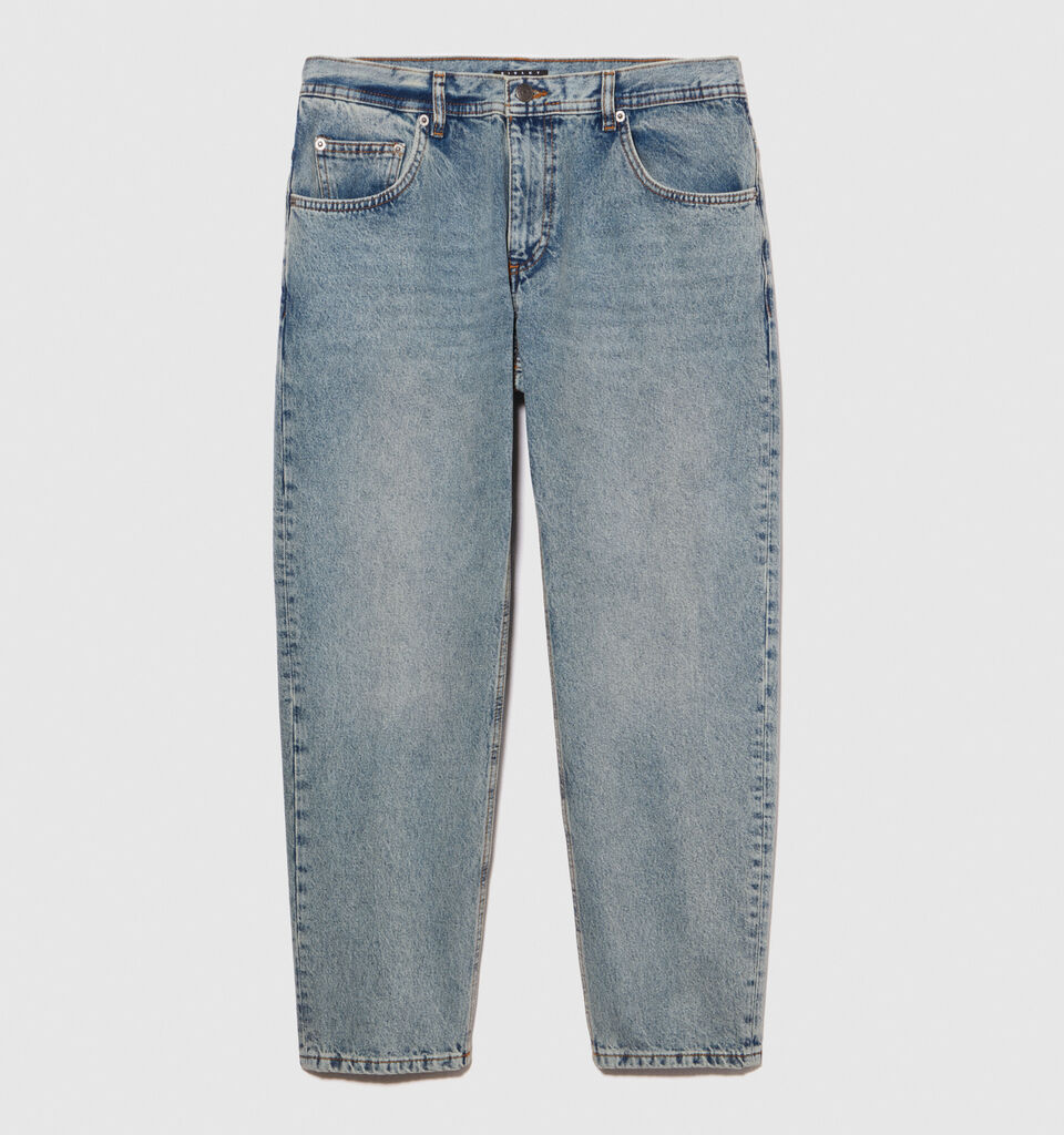 Carrot fit jeans - men's slim fit jeans - Light Blue | Sisley image number 6